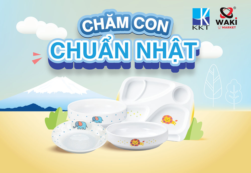 Bé sử dụng bát đĩa KKT